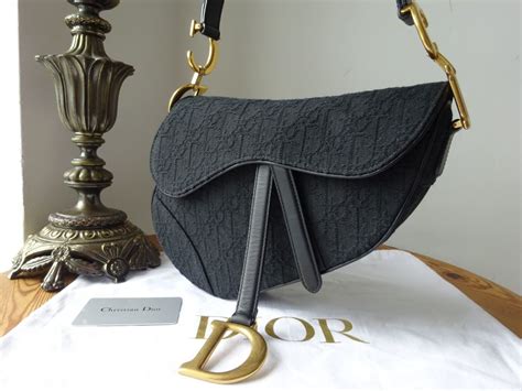 dior saddle bag black oblique|authentic christian Dior saddle bag.